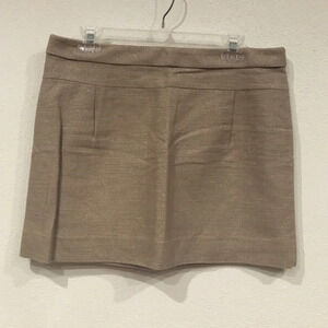 J. Crew Linen Tweed Mica Mini Sparkle Skirt Size 10 EUC